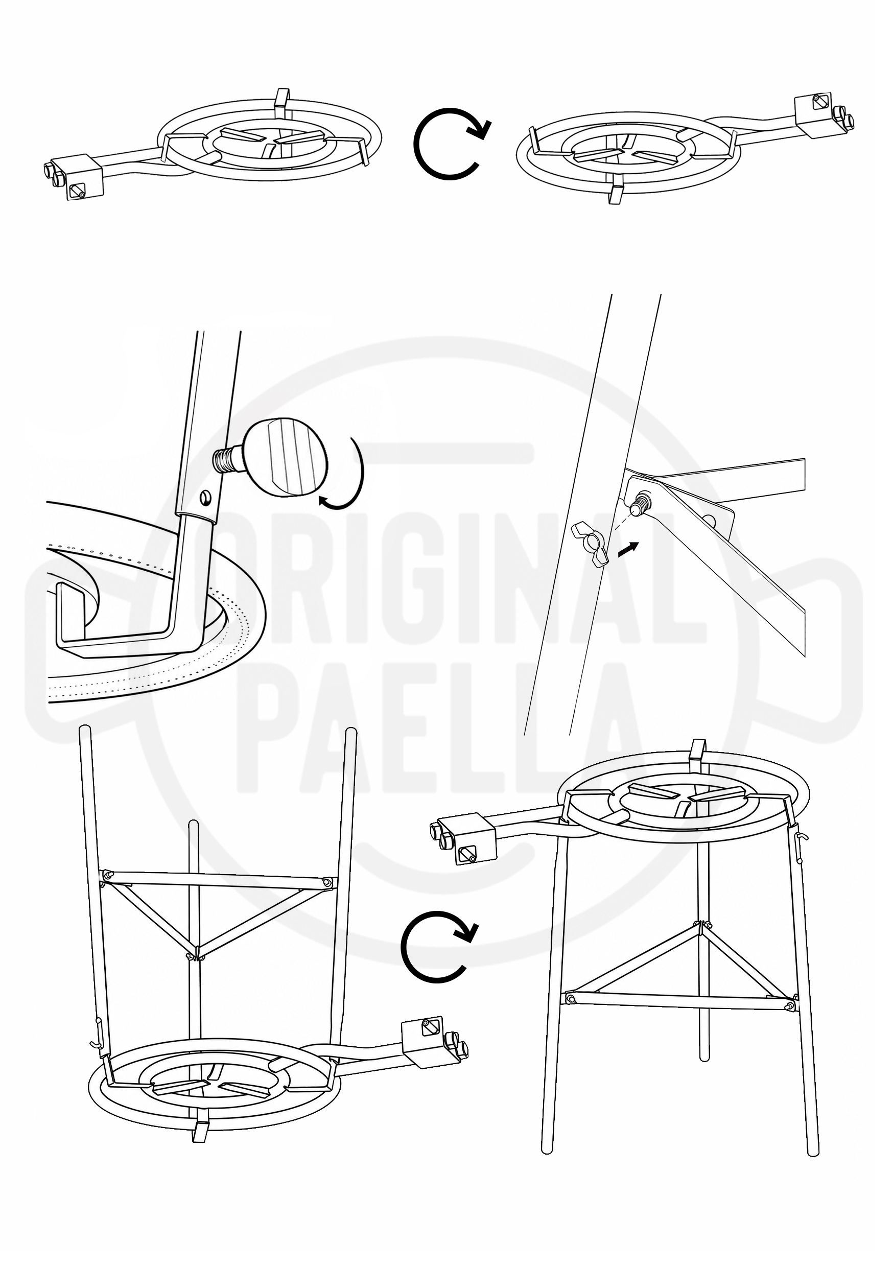 Instrucciones patas redondas